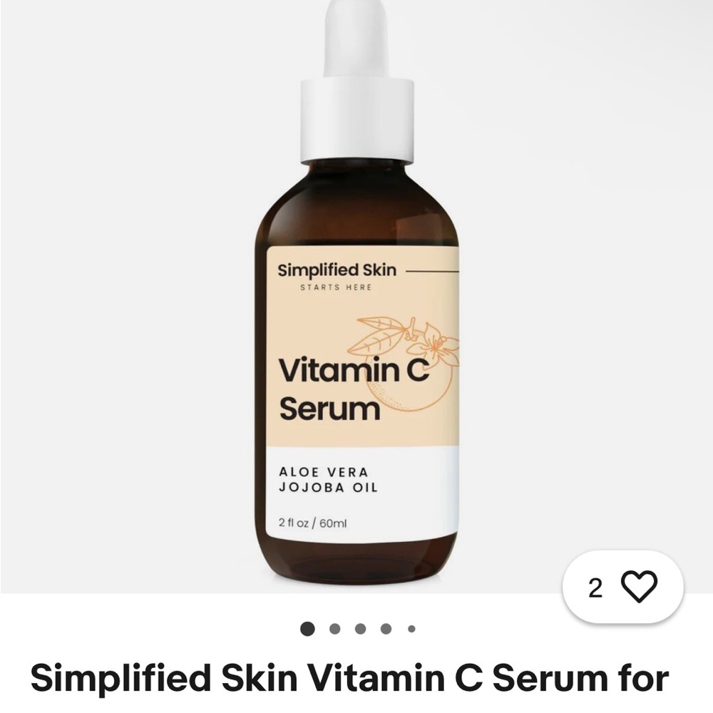 Vitamin C Serum with Aloe Vera - Brown and White